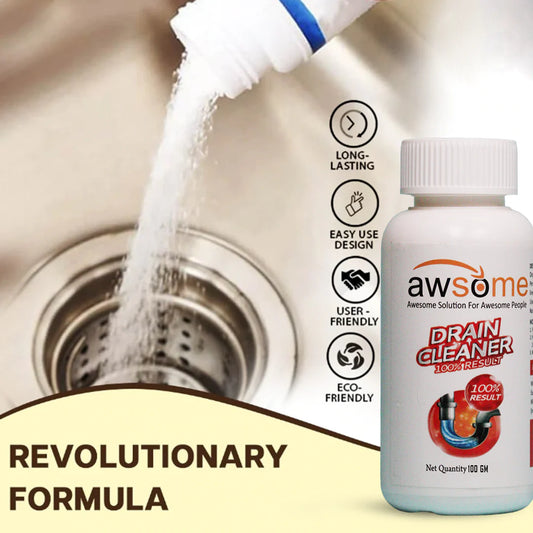 Powerful Drain Blockage & Sink Cleaner Powder.